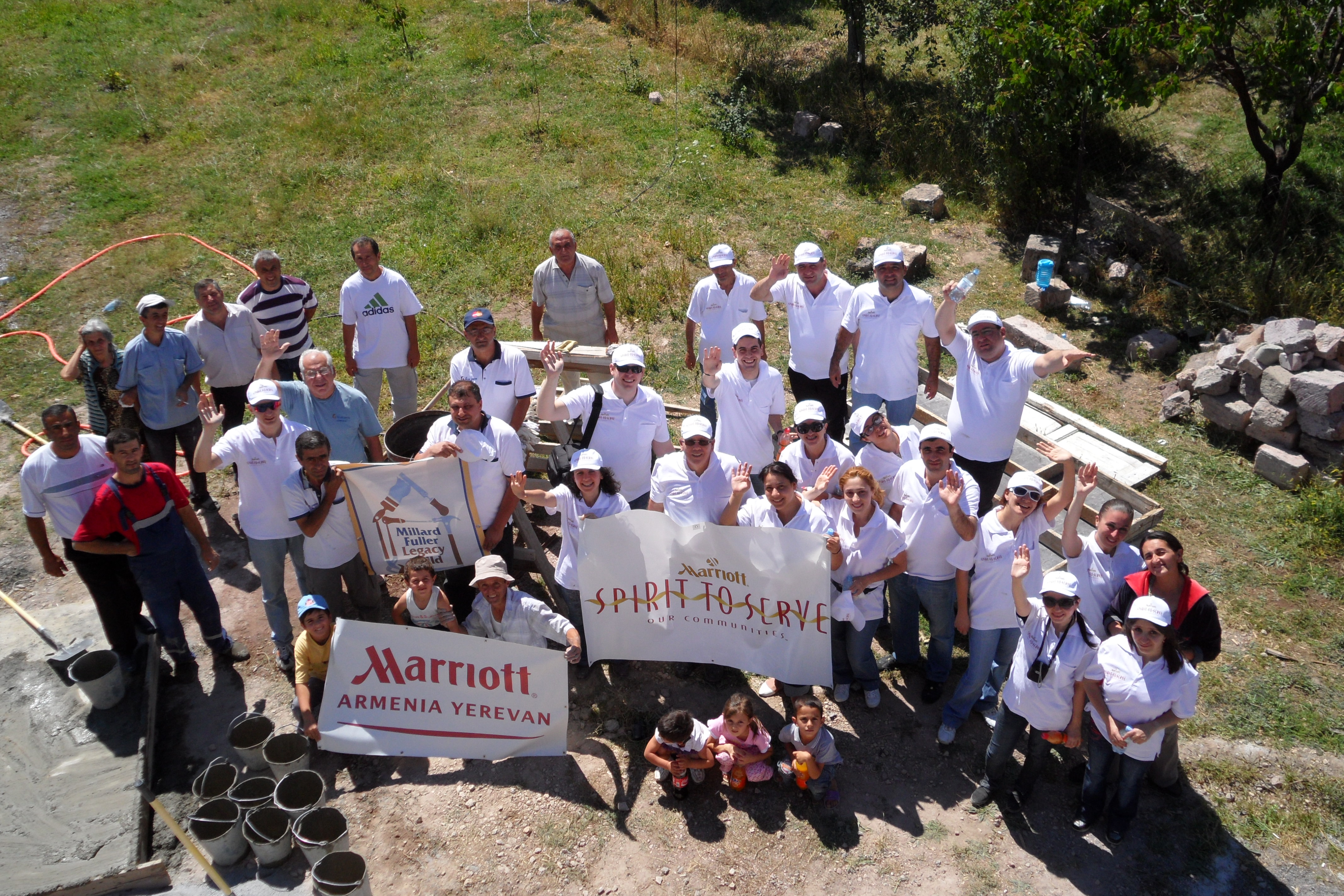 Armenia Marriott Staff Members and AGBU Iran Joined us in the Frame of Millard Fuller Legacy Build 2010