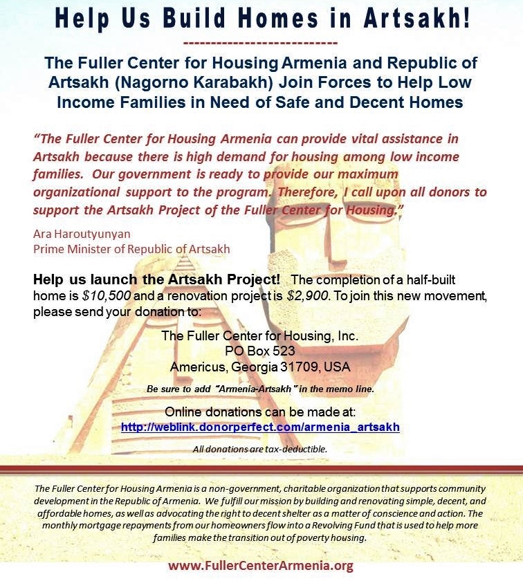 Help Us Build Homes in Artsakh