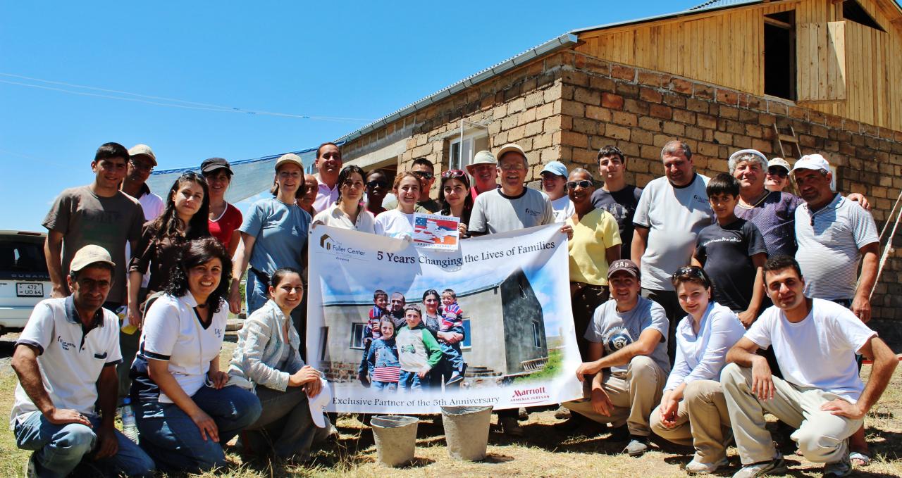 The U.S. Embassy’s Helping Hands & Fuller Center for Housing Armenia Joined Forces to Build a Home for a Family in Need