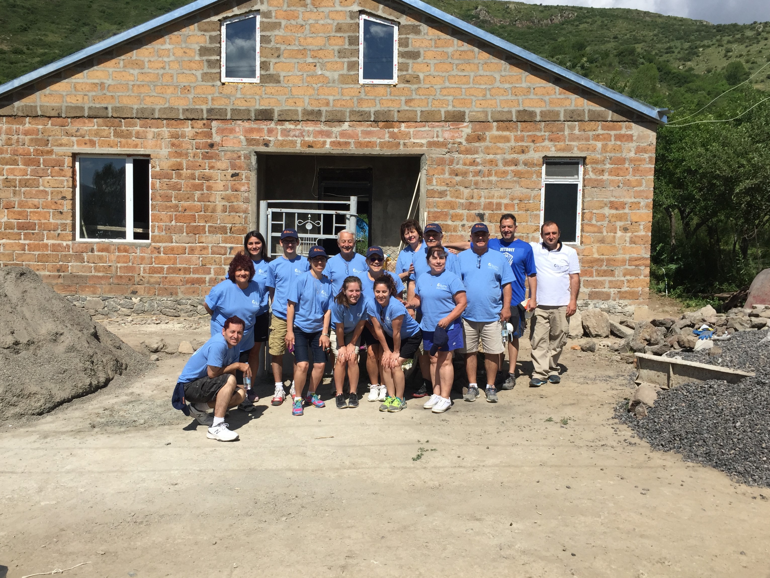 DEDICATION THAT KNOWS NO LIMIT, NO END. Jacqueline Melkonian Elchemmas leading the 9th Global Builders volunteer team  from St. John Armenian Church of Greater Detroit Community