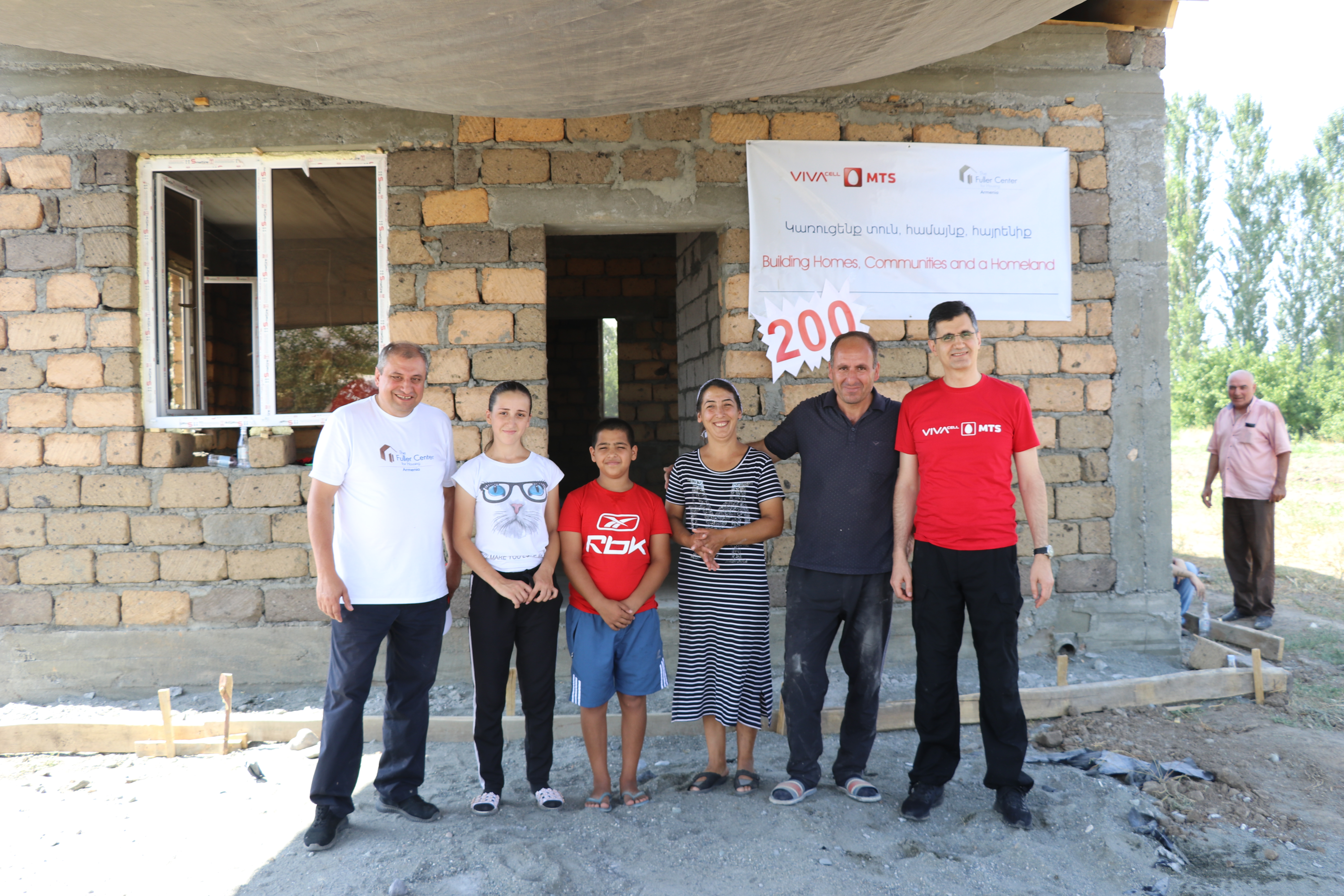 More than 200 homes have been built through VivaCell-MTS&FCHA Partnership